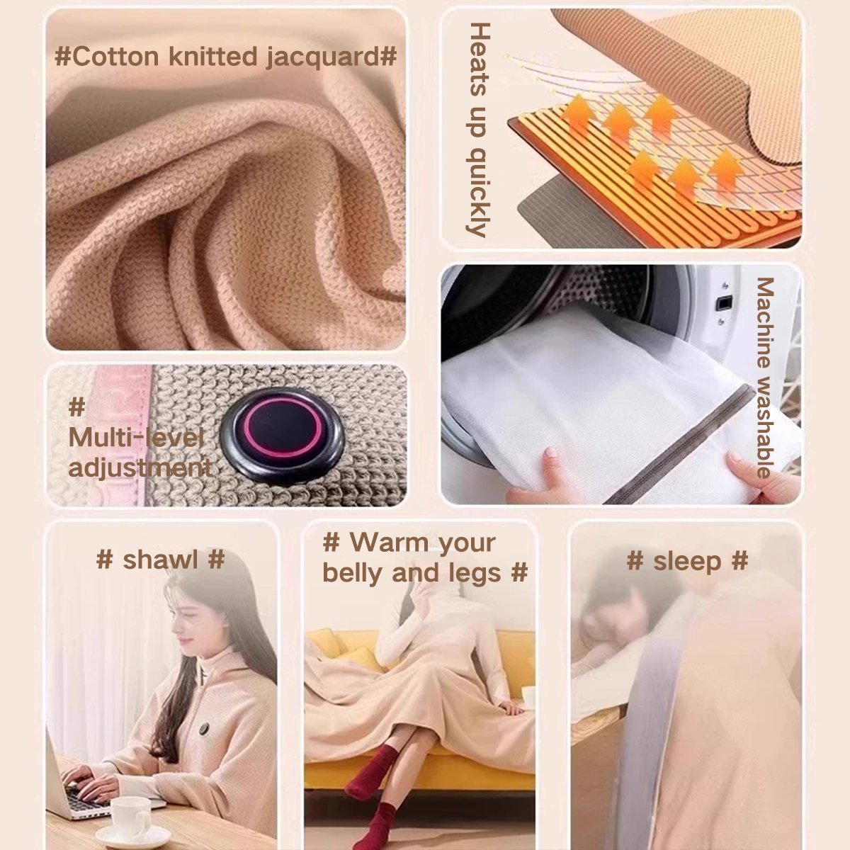 🎅Best Winter Gifts 🔥Portable Heated Shawl